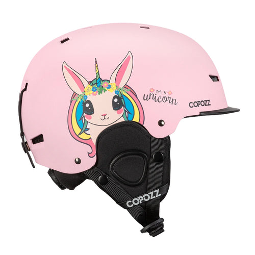 COPOZZ New Unisex Ski Helmet Certificate Half-covered Anti-impact