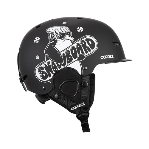 COPOZZ New Unisex Ski Helmet Certificate Half-covered Anti-impact