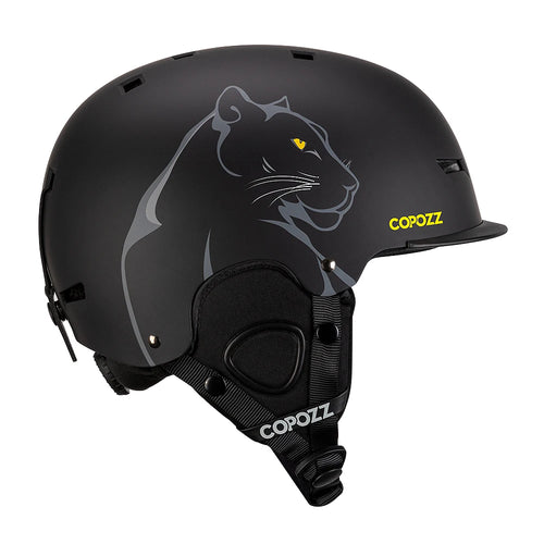 COPOZZ New Unisex Ski Helmet Certificate Half-covered Anti-impact