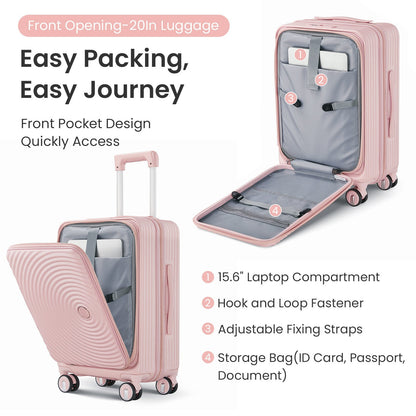 Luggage Sets 3 Piece(20/24/28), Expandable Carry On Luggage with TSA