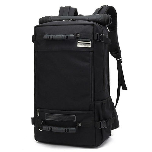 Black Unisex Travel Multifunctional Backpack