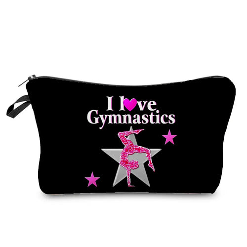 Original Design Rhythmic Gymnastics, Print Cosmetic Bag, Fashion School