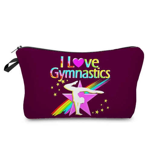 Original Design Rhythmic Gymnastics, Print Cosmetic Bag, Fashion School