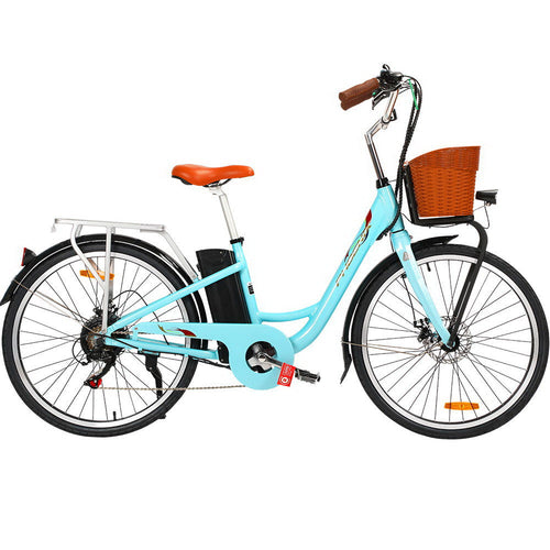 Phoenix 26 inch Electric Bike, City Bicycle, eBike, e-Bike Urban, Blue