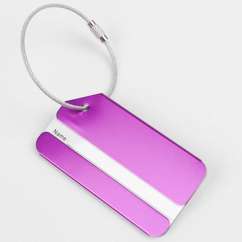 Fashion Metal Travel Luggage Tags, Baggage Name Tags, Suitcase Address