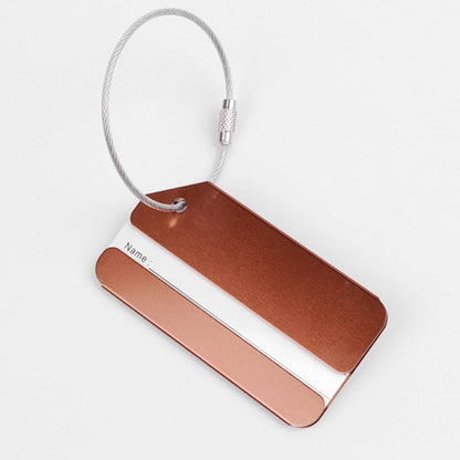 Fashion Metal Travel Luggage Tags, Baggage Name Tags, Suitcase Address