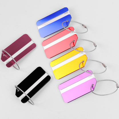 Fashion Metal Travel Luggage Tags, Baggage Name Tags, Suitcase Address