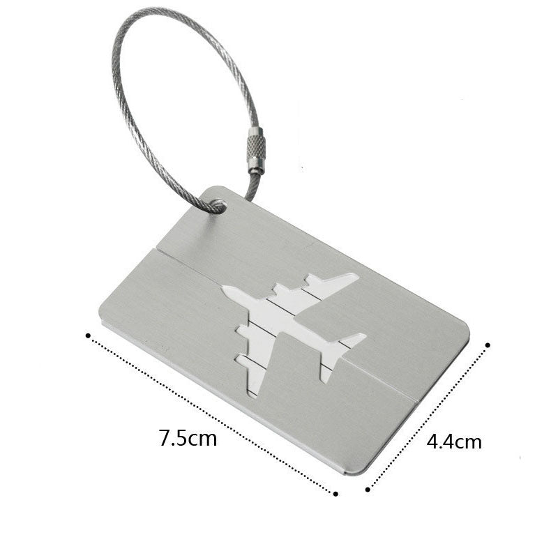 Fashion Metal Travel Luggage Tags, Baggage Name Tags, Suitcase Address