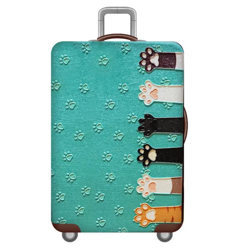 World Map Design Luggage Protective Cover Travel Suitcase Cover, 1pcs/customer