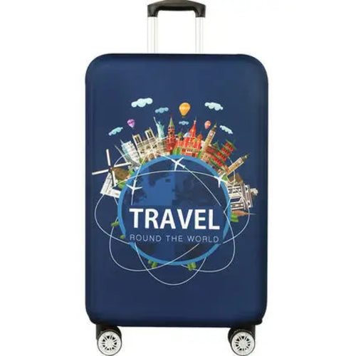 World Map Design Luggage Protective Cover Travel Suitcase Cover, 1pcs/customer