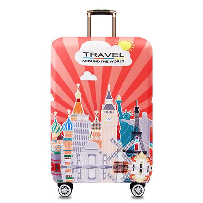 World Map Design Luggage Protective Cover Travel Suitcase Cover, 1pcs/customer