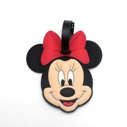 Disney Mikey Mouse Travel Accessories Luggage Tag Silica Gel Suitcase