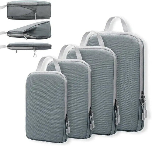 Compression Bags for Travel 4 Pcs Compression Travel Organiser