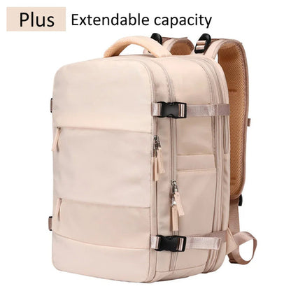 Extendable Large Travel Backpack Women Men Luggage Pack Carry On