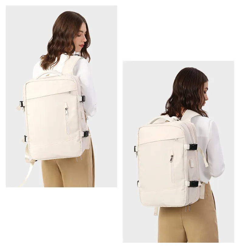 Extendible Travel Backpack Unisex Laptop Bag Women Large Luggage Bags