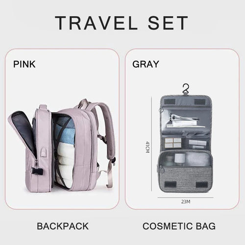 Extendible Travel Backpack Unisex Laptop Bag Women Large Luggage Bags