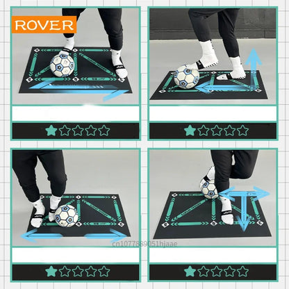 Football Training Mat Durable Non Slip Foldable Kids Adults Dribble