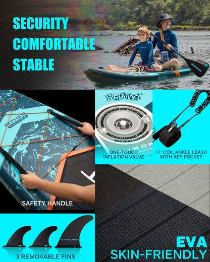 Myboat Waterproof  Extra Wide Inflatable Paddle Board