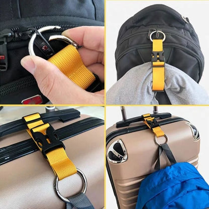 Luggage Straps For Suitcases Metal Spring Clip Nylon Adjustable