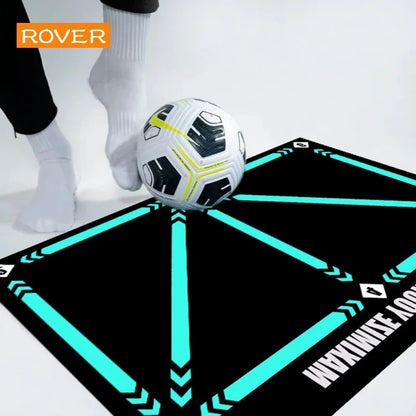 Football Training Mat Durable Non Slip Foldable Kids Adults Dribble