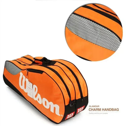 Genuine Wilson Tennis Racket Bag Large Capacity Outdoor Waterproof