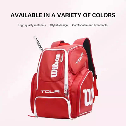 Wilson Tennis Bag Holds 2 Tennis Rackets Tennis Backpack Daily