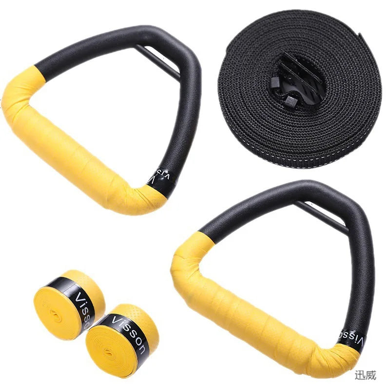 Gymnastic Rings Pull up Handle Rings with Adjustable Straps for