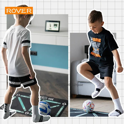 Football Training Mat Durable Non Slip Foldable Kids Adults Dribble