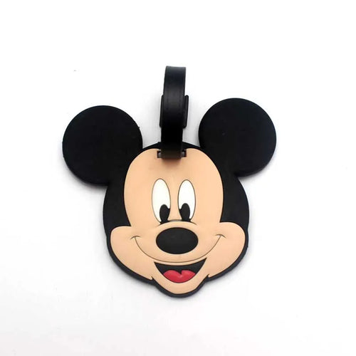 Disney Mikey Mouse Travel Accessories Luggage Tag Silica Gel Suitcase