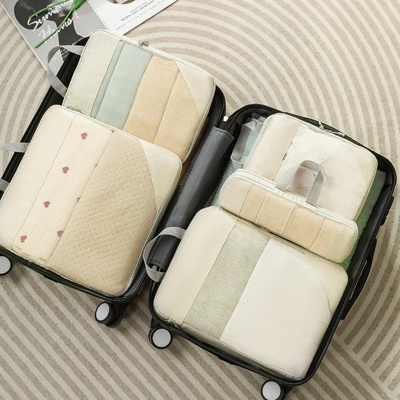 Compression Packing Cubes for Suitcases Travel Accessories Expandable