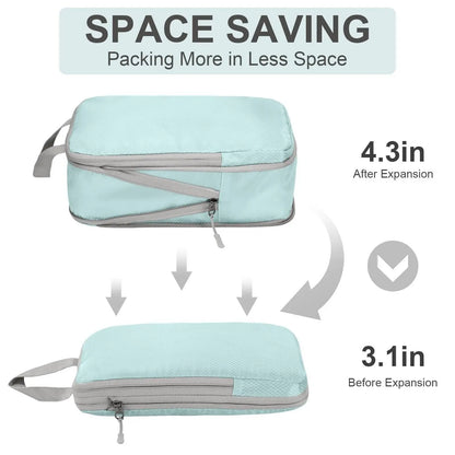 Compression Bags for Travel 4 Pcs Compression Travel Organiser