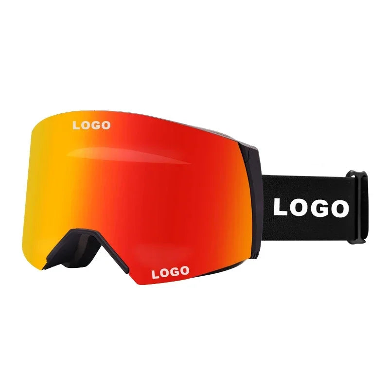 Hot sale custom polarized skigoggle gafas, nieve gafas de esqui lunette