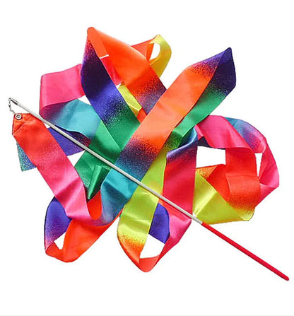 2M/4M Art Gymnastics Ballet Dance Ribbon with Twirling Stick Kid