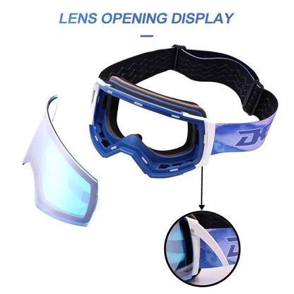 Hot sale custom polarized skigoggle gafas, nieve gafas de esqui lunette