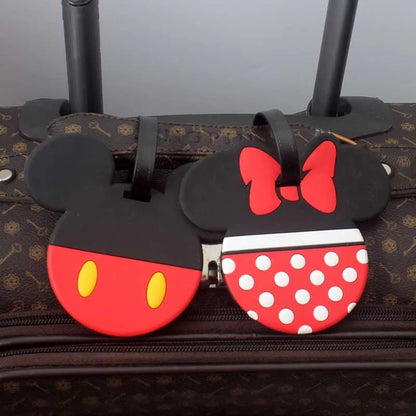 Disney Mikey Mouse Travel Accessories Luggage Tag Silica Gel Suitcase