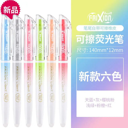 Japan Pilot Frixion Erasable Highlighter Pen Set Fluorescent Markers