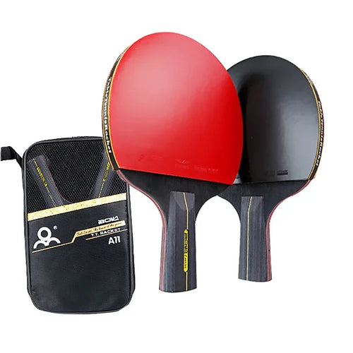 6 Star Table Tennis Racket, 2PCS Professional Ping Pong Racket Set