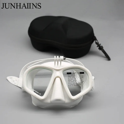 Wet Gopro Mount Low Volume Diving Mask Tempered Glass Freedive Mask