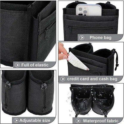 Travel Luggage Cup Holder Durable Free Hand Suitcase Drink Bag Travel