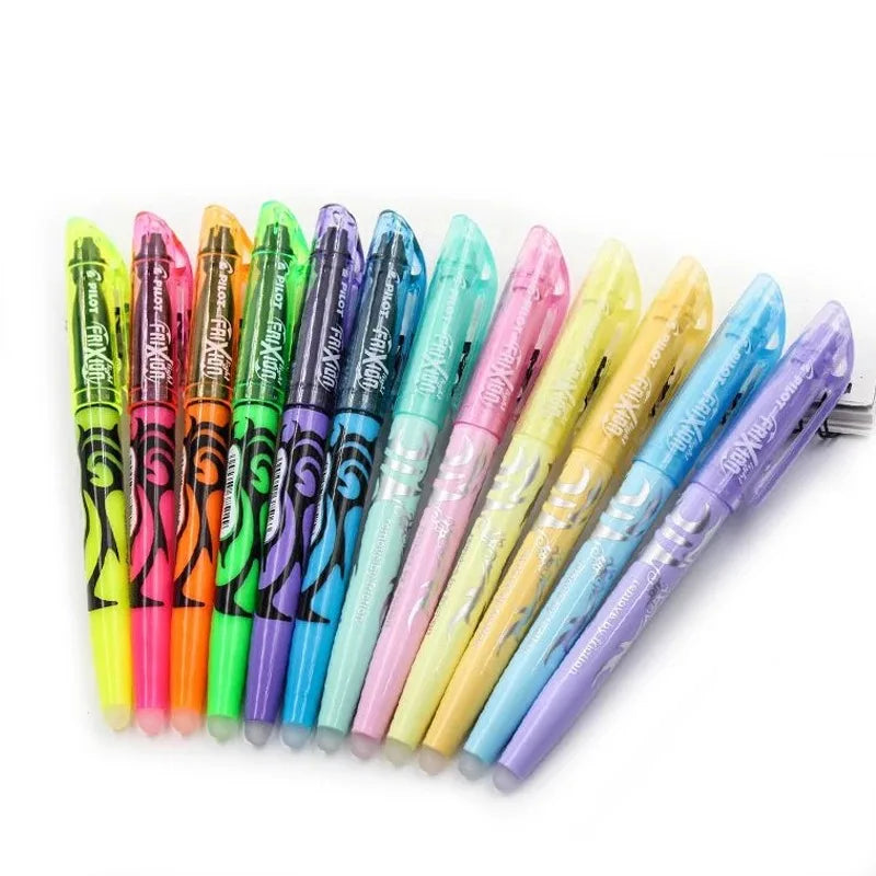 Japan Pilot Frixion Erasable Highlighter Pen Set Fluorescent Markers