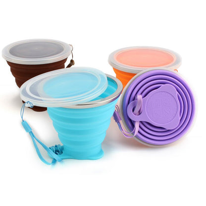 270ML Travel Cup Silicone Retractable