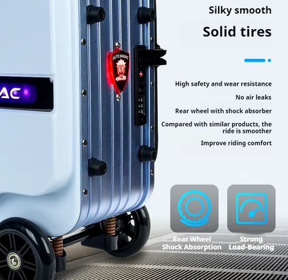 Auto Maniac - Electric Smart Suitcase Double Rideable Trolley