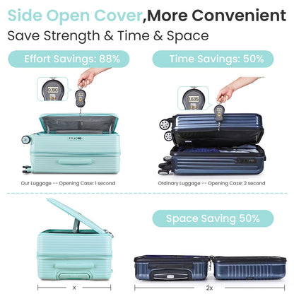 Luggage Sets 3 Piece(20/24/28), Expandable Carry On Luggage with TSA